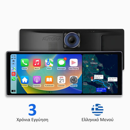 Πολυμέσα αυτοκινήτου Universal με Apple CarPlay, Android Auto και καταγραφή βίντεο (μοντέλο 2026)